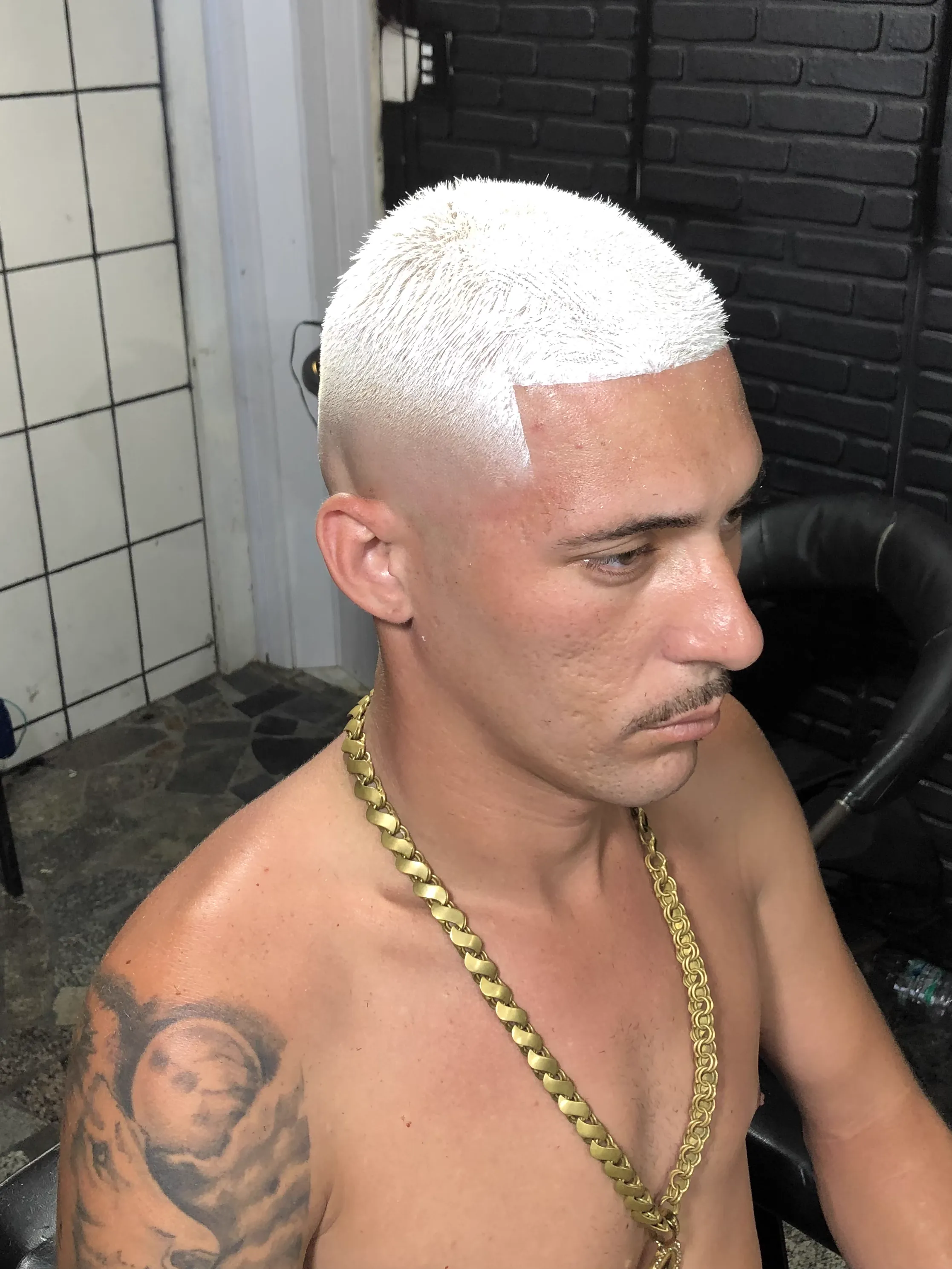 Cabelo nevou platinado